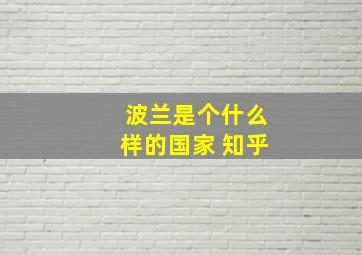 波兰是个什么样的国家 知乎